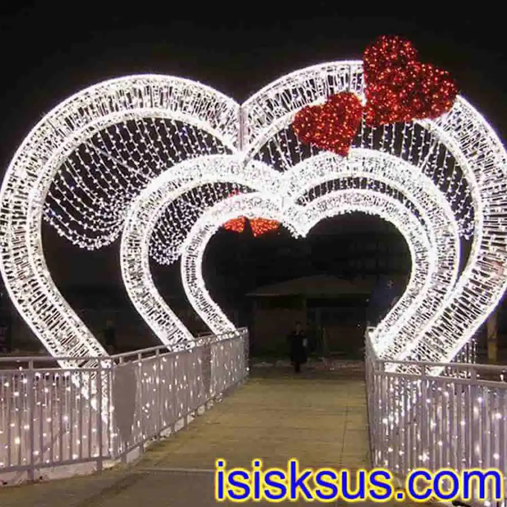 Sevgililer Günü Işık Süsleme