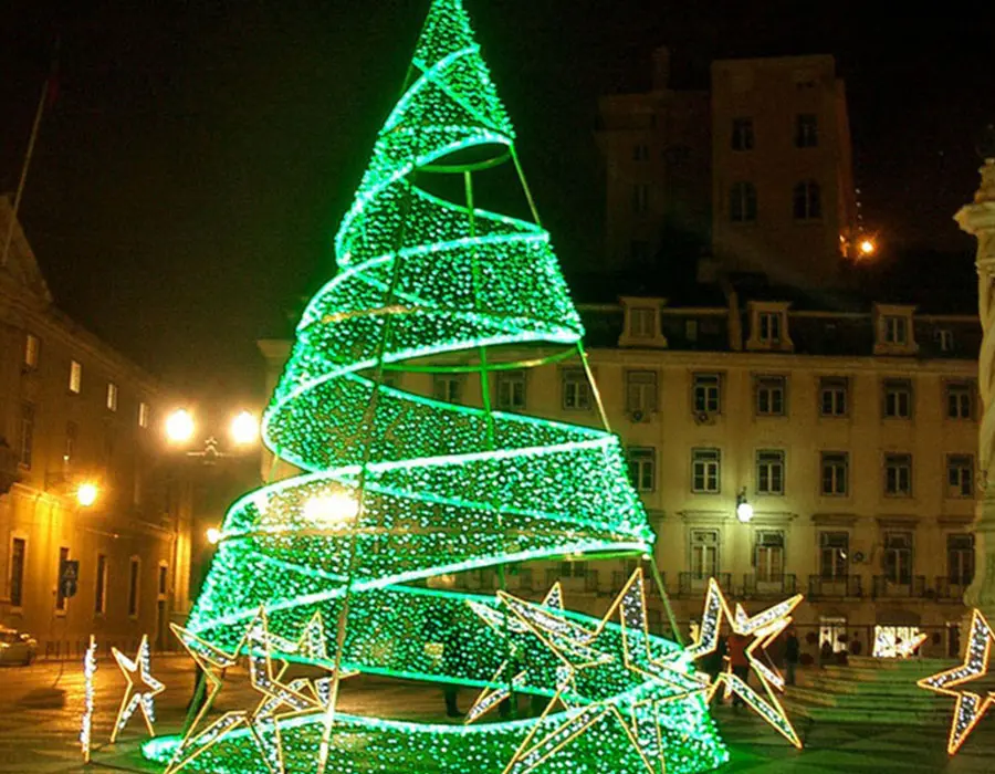 Işıklı Yılbaşı Çam Ağacı