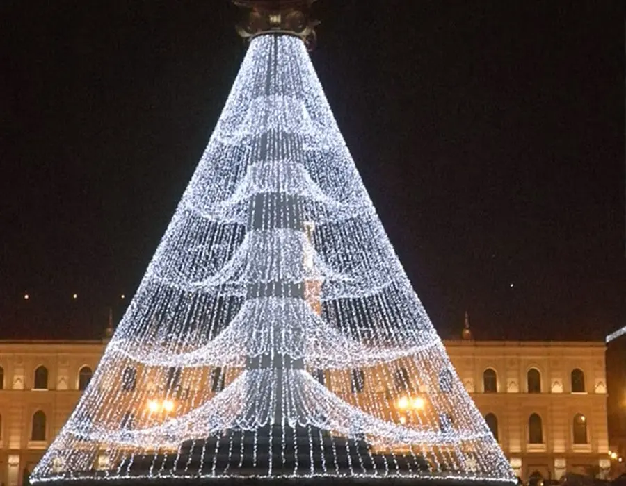 Işıklı Yılbaşı Çam Ağacı 